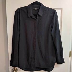 Black Uniqlo Button Down